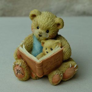 Cherished Teddies The Book of Teddies Teddy and Roosevelt Figurine Vintage 1993